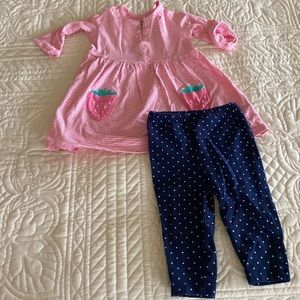 Quarter sleeve dress with pants